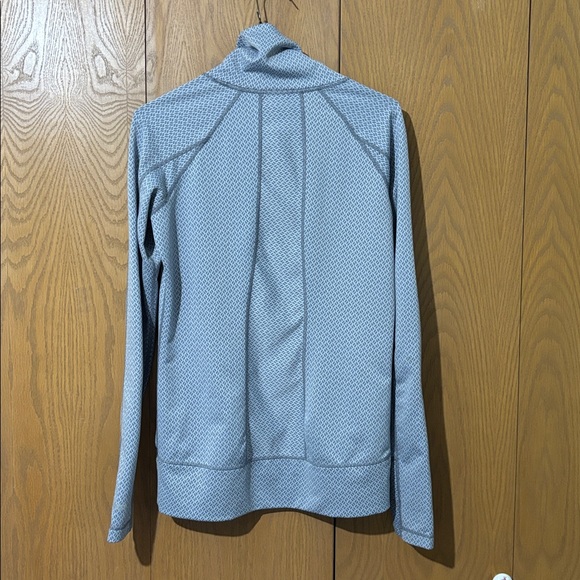 Avalanche Gray Patterned Cowl Neck with Yellow Trim Womens S  sweater - Picture 5 of 5